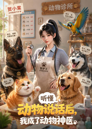 听懂动物说话后，我成了动物神医（47集）古装热门短剧