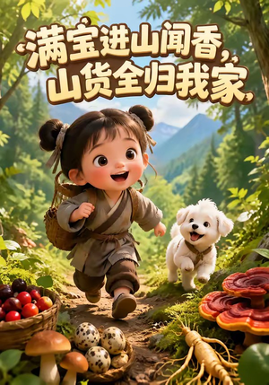满宝进山闻香，山货全归我家（203集）超甜短剧抢先看
