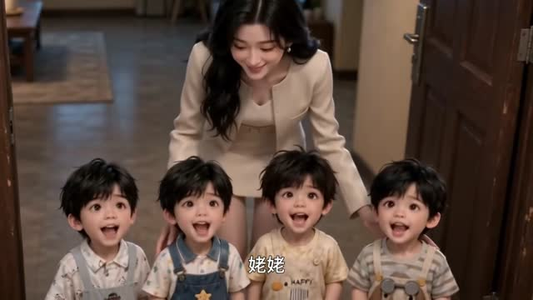 四个崽崽瞒不住了（124集）真的太精彩了