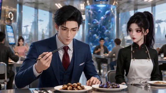 被流放垃圾星后我靠美食爆红星际（68集）追短剧关注我